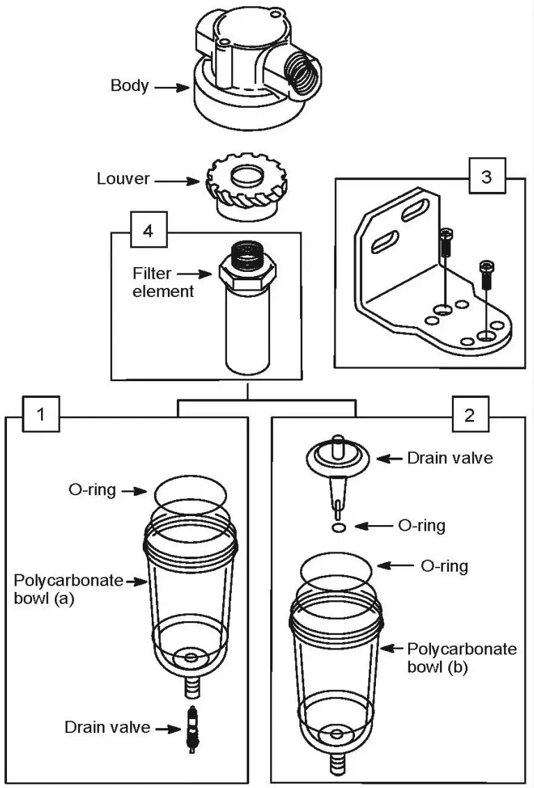 Clarke CAT184 AIRLINE FILTER - parts