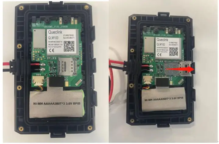 Queclink GB130MG EGPRS-LTE Cat-M1-LTE Cat-NB2-GNSS Tracker - Sim card