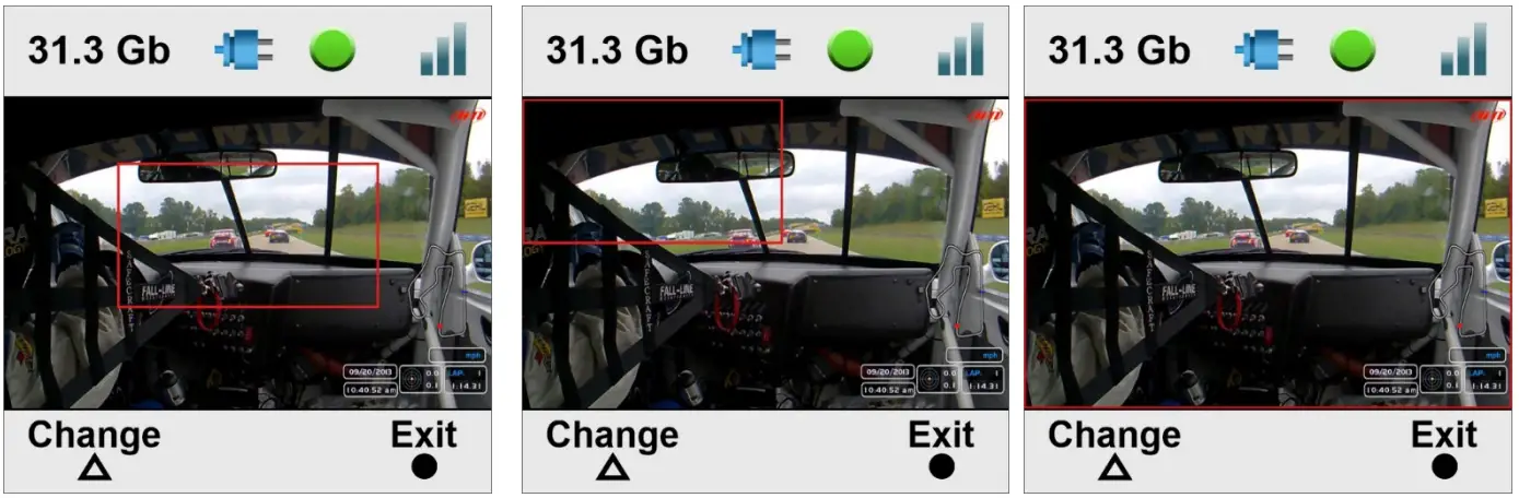 AIM 3 Sport The SmartyCam - Exposure set