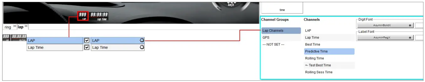 AIM 3 Sport The SmartyCam - If a graphical contro