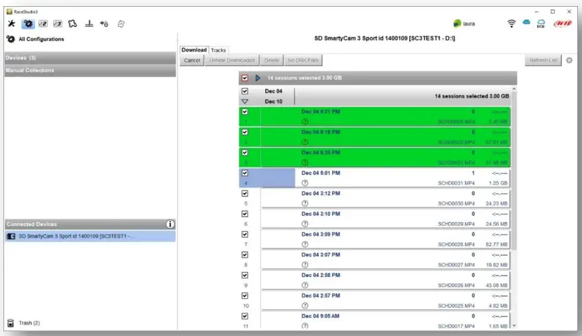 AIM 3 Sport The SmartyCam - Video download starts