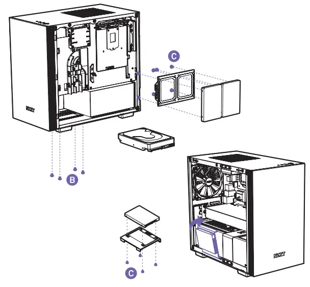 NZXT H210 Mini ITX Gaming Case with Tempered Glass-24