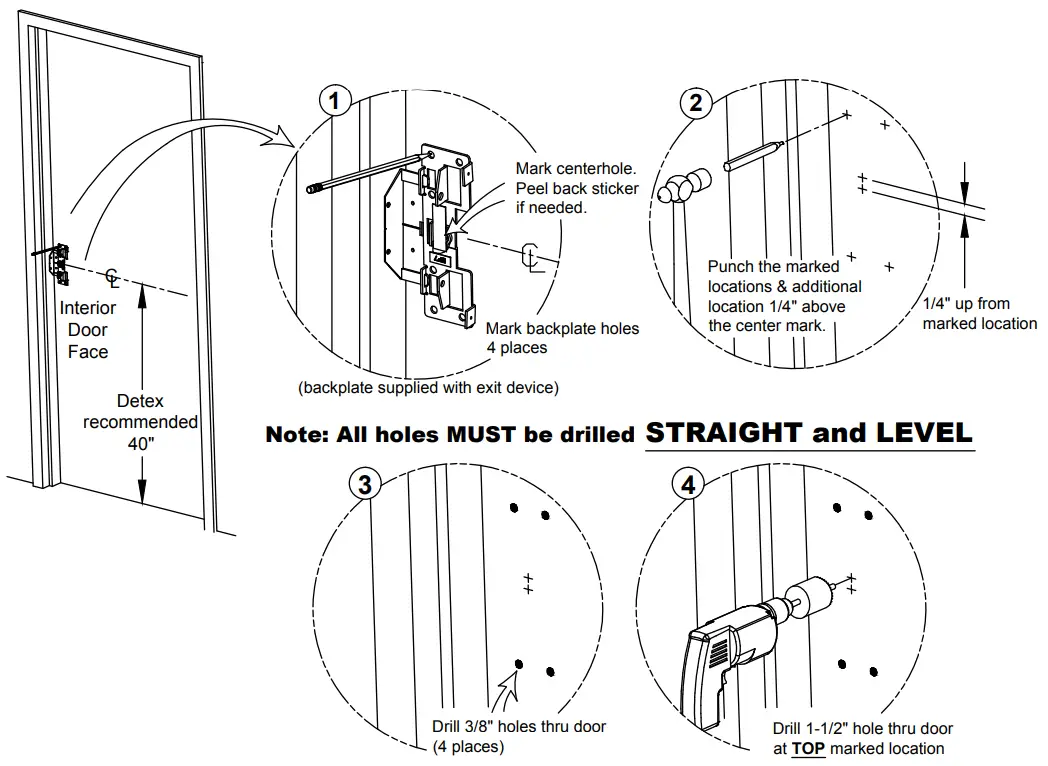 Door Preparation - Interior Door Face