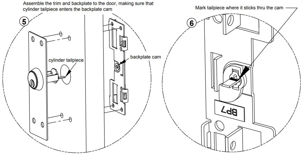 Mark Cylinder Tailpiece Length