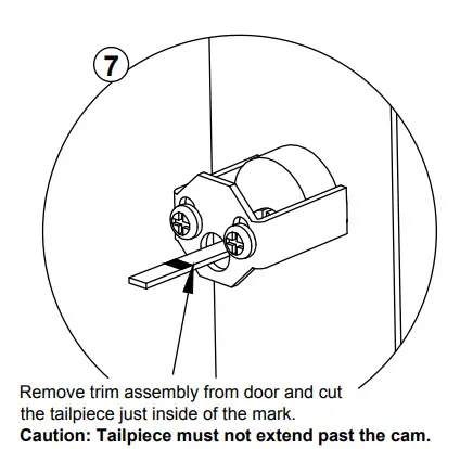 Trim Cylinder Tailpiece