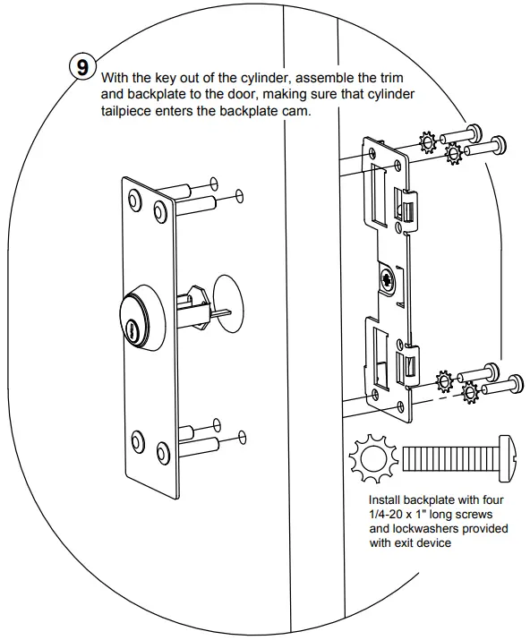 Assemble Trim to Door