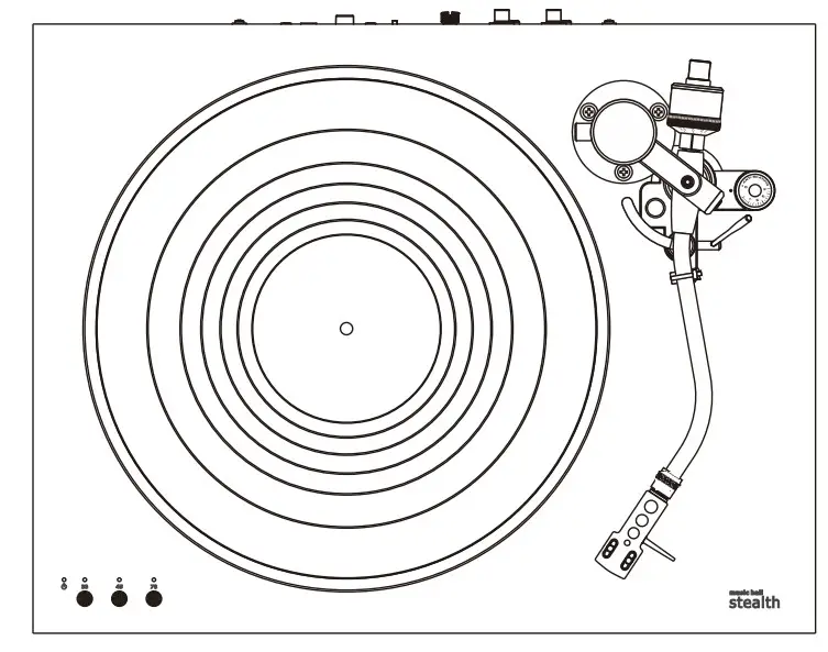 823STEALTH Music Hall Stealth Direct Drive Turntable