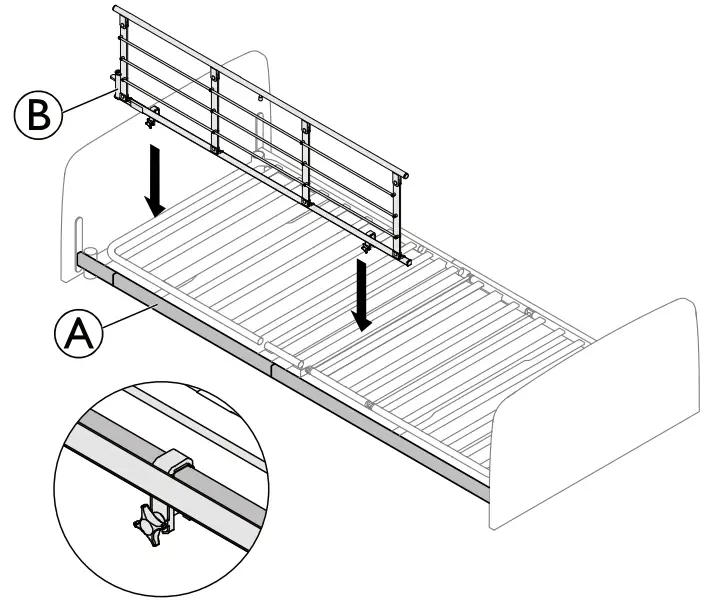 INVACARE NordBed Essential Medical Bed - Mounting 7