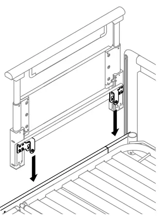 INVACARE NordBed Essential Medical Bed - brackets