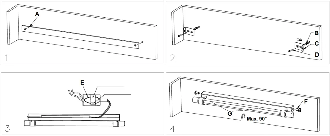 Beacon LIGHTING 190711 Kings Dimmable LED Wall Bracket