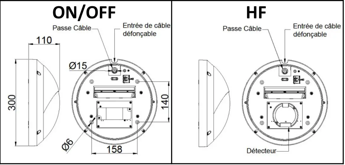 resistex 870283 Stairled 2293lm BL 3000K LED Porthole - DIMENSION SIZE