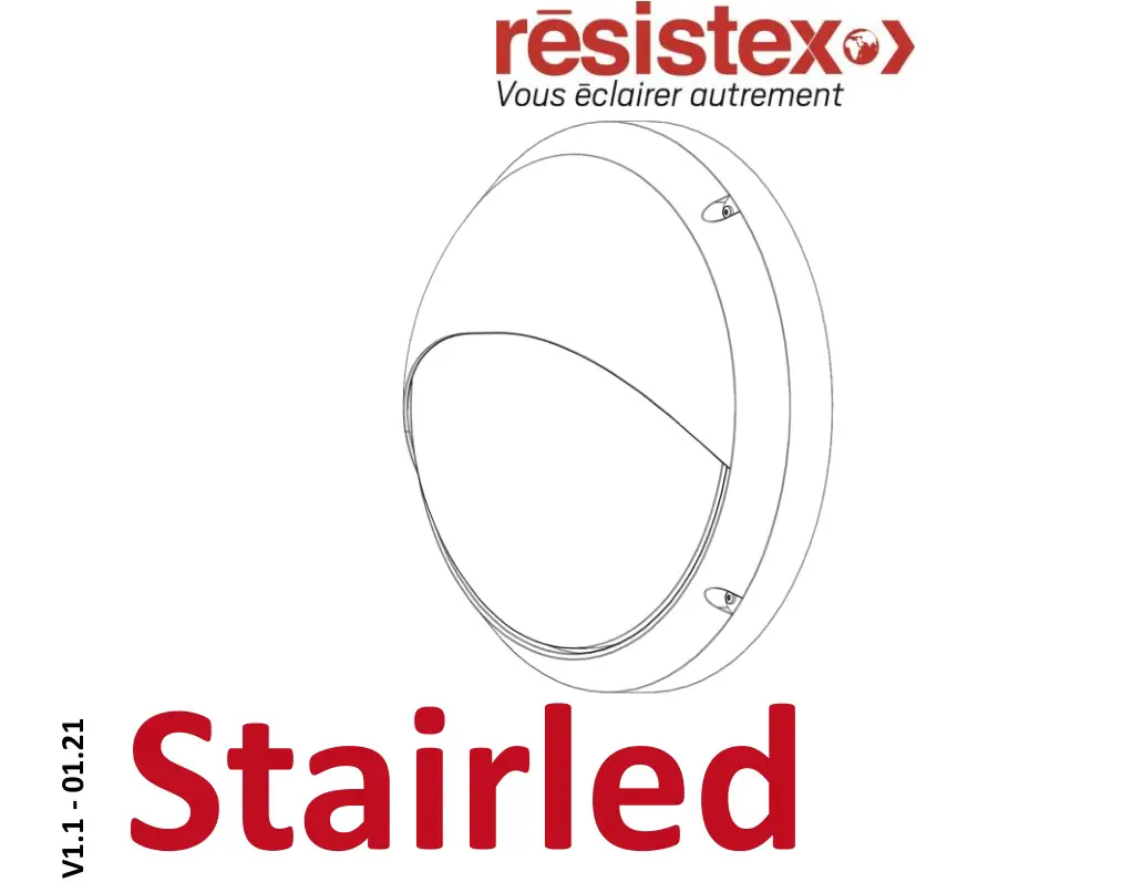 resistex 870283 Stairled 2293lm BL 3000K LED Porthole Instruction Manual