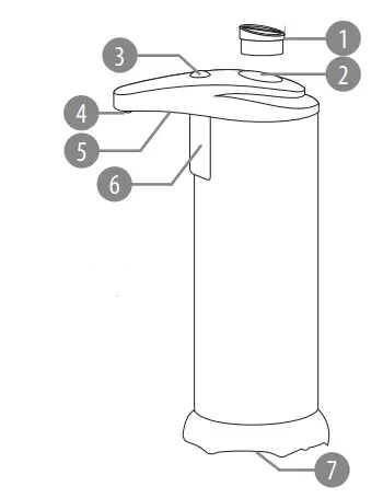 teesa-TSA8073-Automatic-Soap-Dispenser-fig1