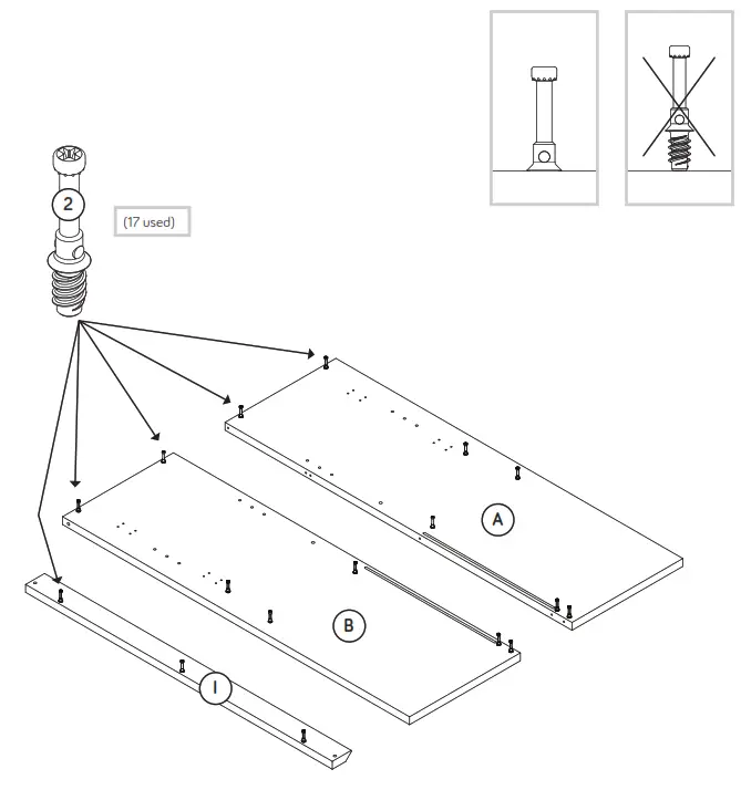 Teknik 5421414 Storage Hutch - CAM SCREWS