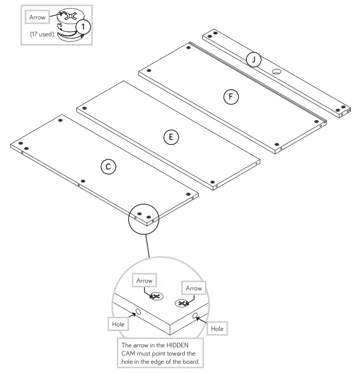 Teknik 5421414 Storage Hutch - carpeted ﬂ oor