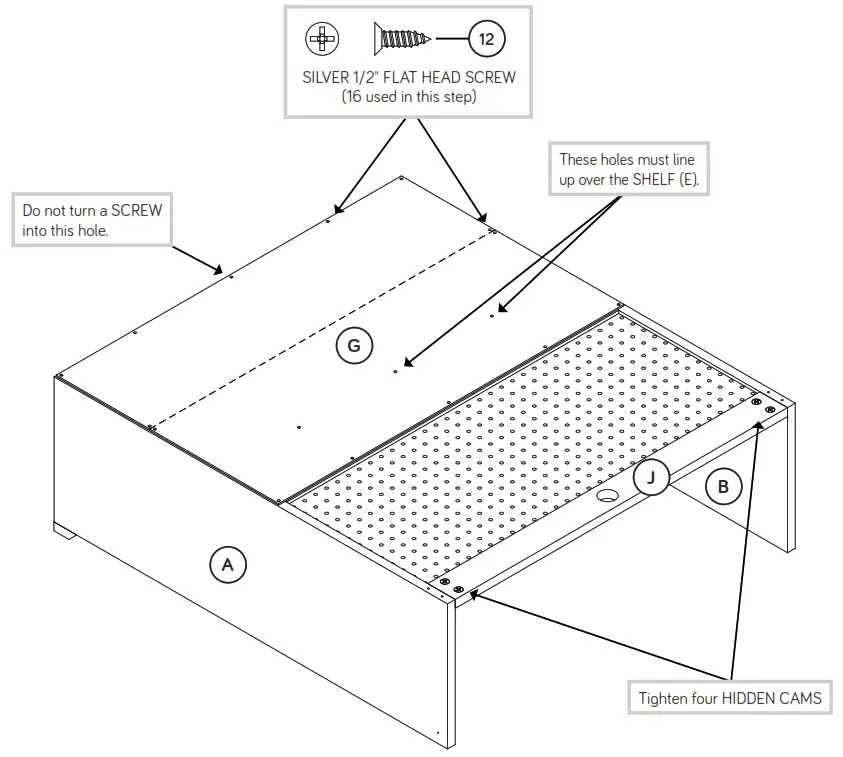 Teknik 5421414 Storage Hutch - front edges