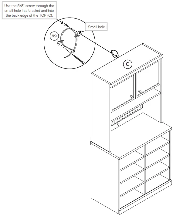 Teknik 5421414 Storage Hutch - small hole