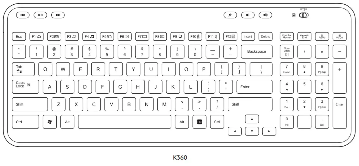 logitech Wireless Combo MK360 1