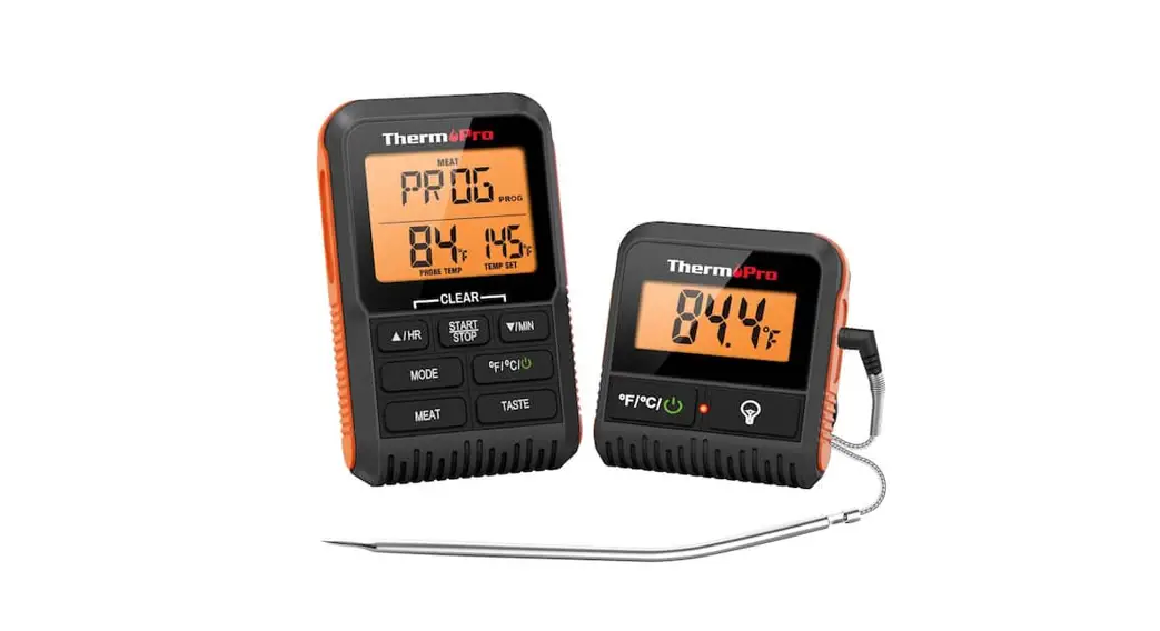 Thermopro Tp806bw Black Thermometer Smoker Grilling User Manual