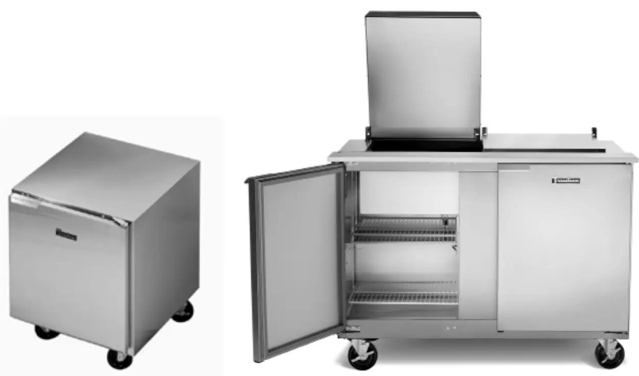 Traulsen UST276 L 27 Inch 1 Left Hinged Door Refrigerated Sandwich Prep Table 1