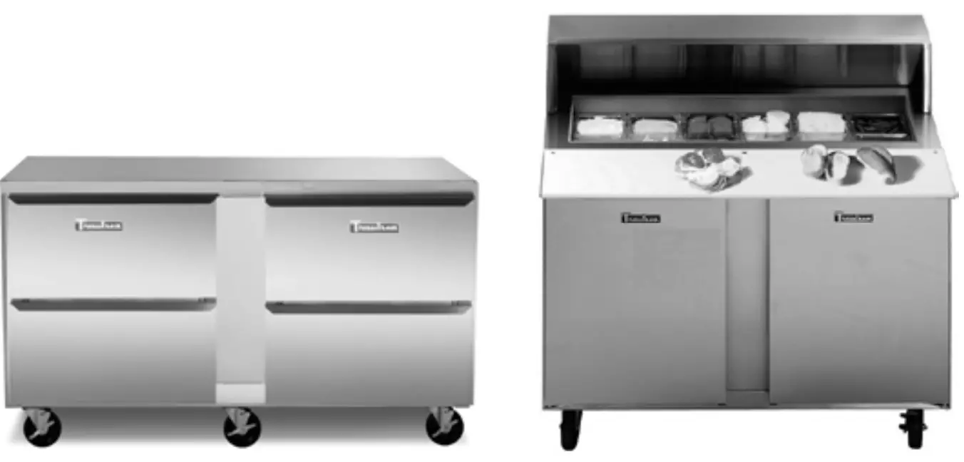 Traulsen UST276 L 27 Inch 1 Left Hinged Door Refrigerated Sandwich Prep Table