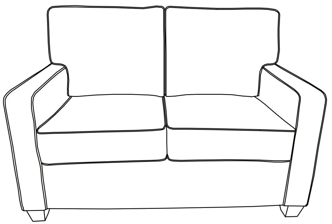 Dwell Home Inc X-L1-BHZ Declan 64.17 in. W Gray Square Arm Fabric Lawson Rectangle High-density Foam Sofa