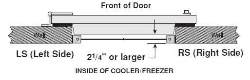 Curtron PP-C-080-48108 Polar-Pro SWINGING DOORS Swing Door for Walk In Coolers & Freezers-2