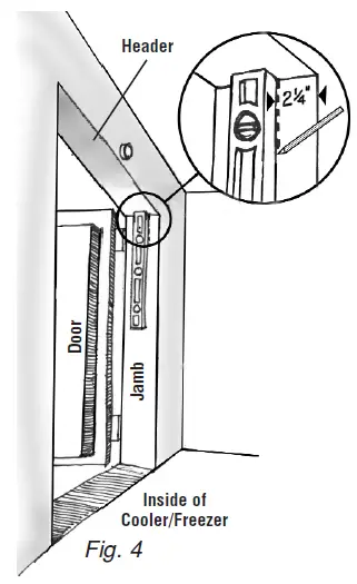 Curtron PP-C-080-48108 Polar-Pro SWINGING DOORS Swing Door for Walk In Coolers & Freezers-6