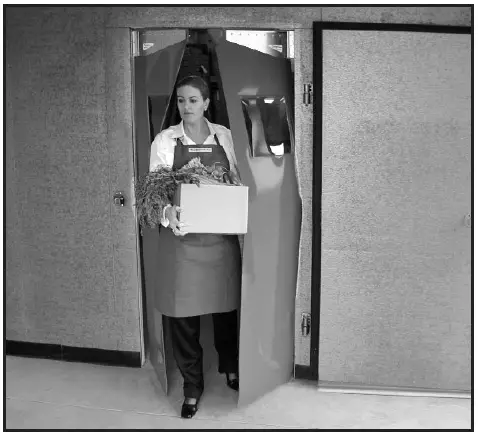 Curtron PP-C-080-48108 Polar-Pro SWINGING DOORS Swing Door for Walk In Coolers & Freezers