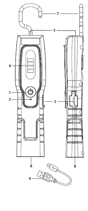 brennenstuhl HL 200 A Rechargeable LED Hand Lamp fig 1