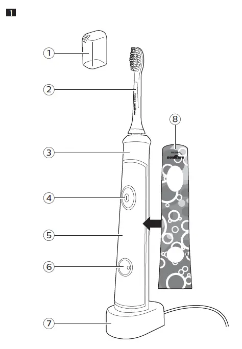 Philips HX6351-41 Bluetooth Rechargeable Electric Power Toothbrush - (1)
