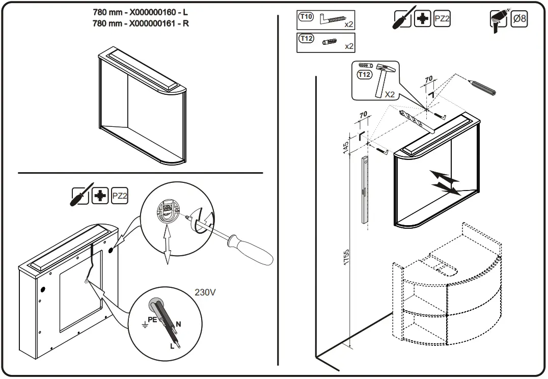 RAVAK Zrcadlo Clear 800 Mirror - Fig 2