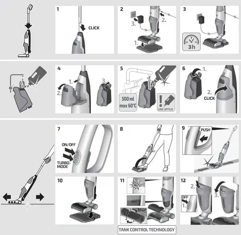 LEIFHEIT 11914 Cordless Vacuum and Wipe - FIGURE 2