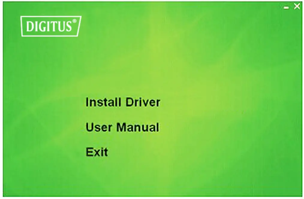DIGITUS DN-70565 Wireless 11AC 600Mbps Dual - Insert the driver CD