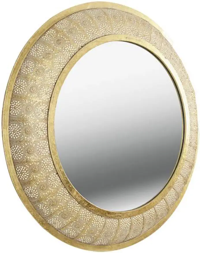 Kenroy Home Round Mirror with One Keyhole