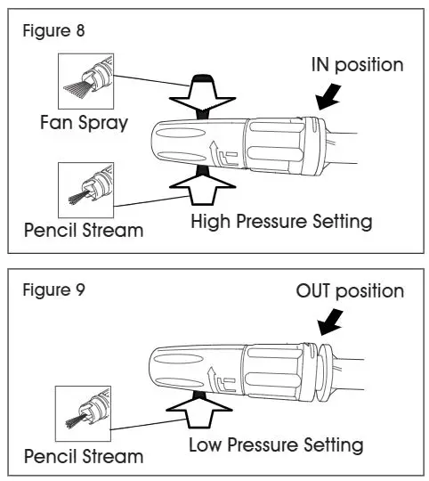 ULINE H-6651 Light Duty Electric Pressure Washer Installation Guide - Figure 8,9