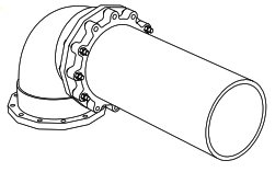 UNI FLANGE UFR1390 14 42 Pipe Restraint