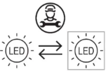 FIG 10 Replacing the LED light