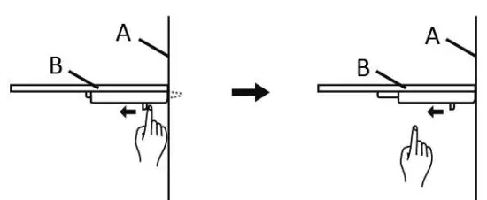 FIG 7 How to remove glass shelves
