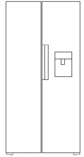 emerio SBS-126287 Side By Side Refrigerator