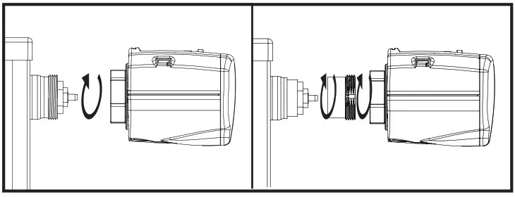 EUROTRONIC Comet Plus Programmable Energy Saving Radiator Thermostat - Inserting 2