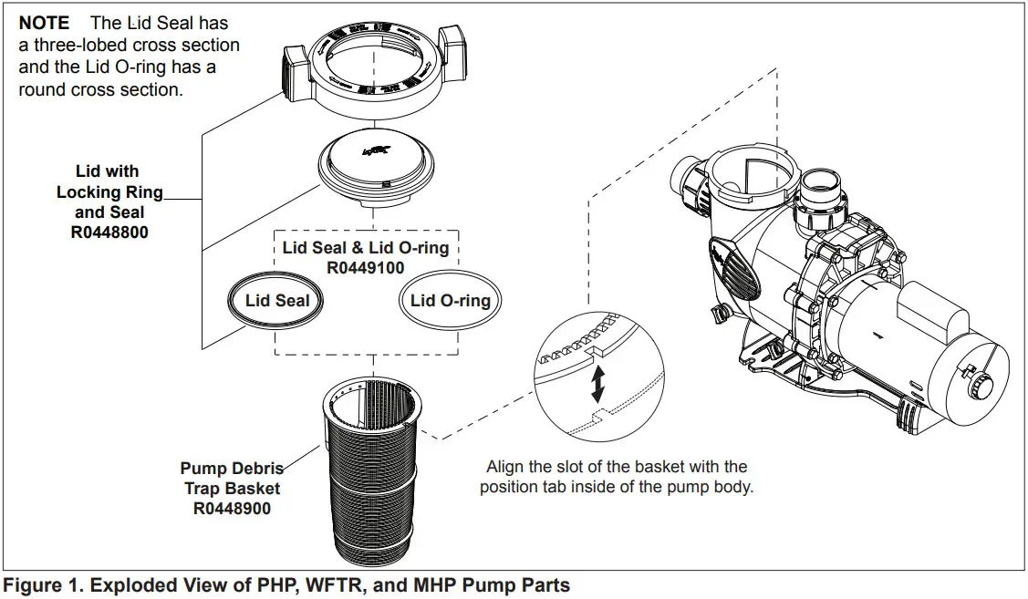 Jandy PHPF Energy Efficient Pump - FIGURE 1