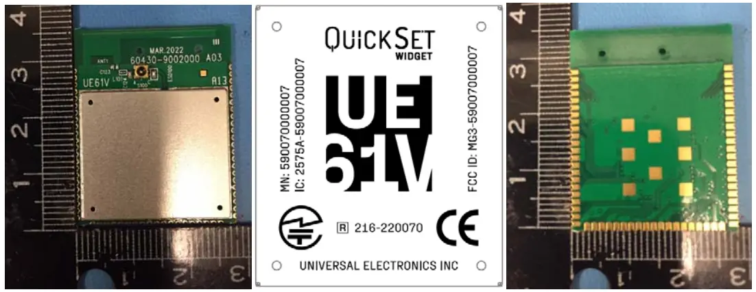 UNIVERSAL ELECTRONICS 590070000007 UEI UE61V Wi-Fi and BLE Module-fig1