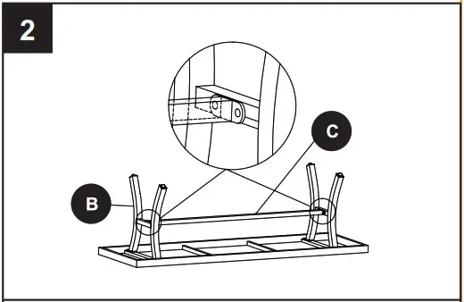 allen plus roth FSS60710L Dining Bench 5106725 - INSTALLATION OVERVIEW 2