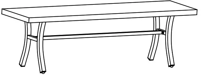 allen plus roth FSS60710L Dining Bench 5106725 - cover