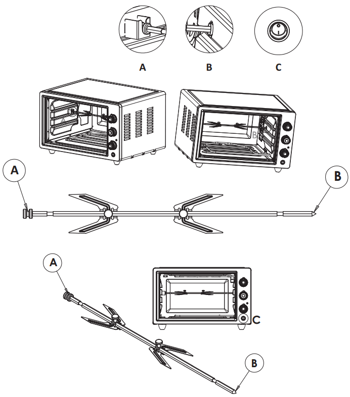 Komfortec IQ M7051N03N 1 Mini Oven - 7