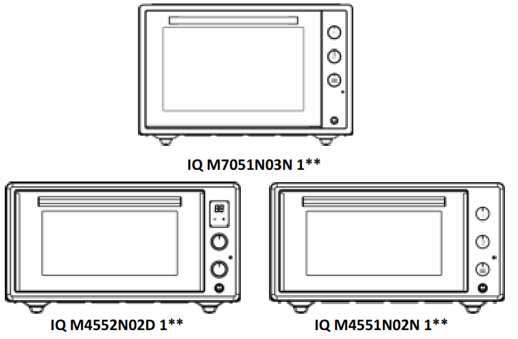 Komfortec IQ M7051N03N 1 Mini Oven