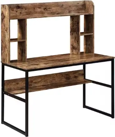 Donason ZY-P538427 46.5 Inch Rectangular Dark Brown MDF Writing Desk