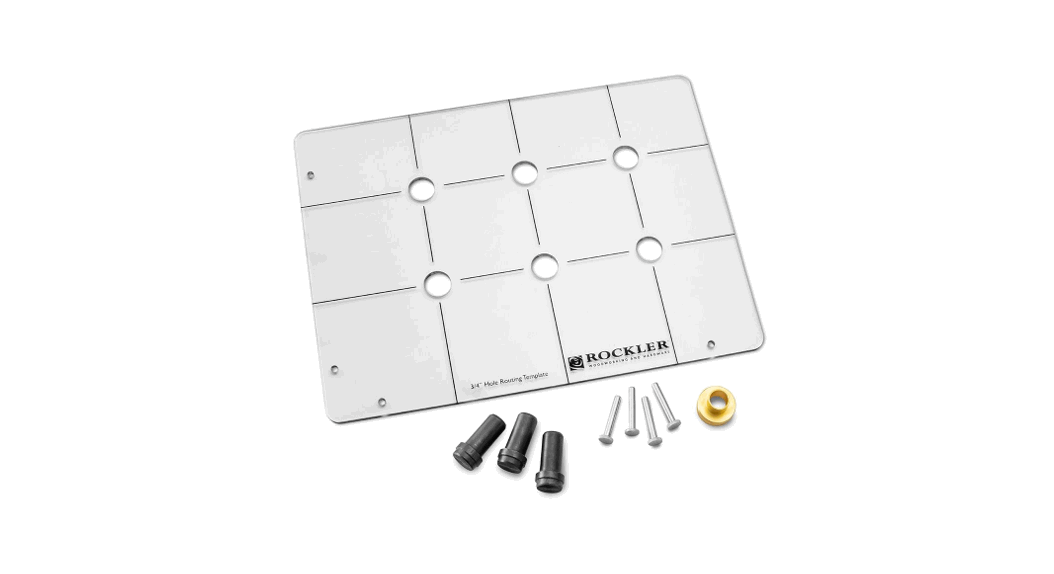 Rockler 63779 Bench Dog Hole Routing Template Instructions