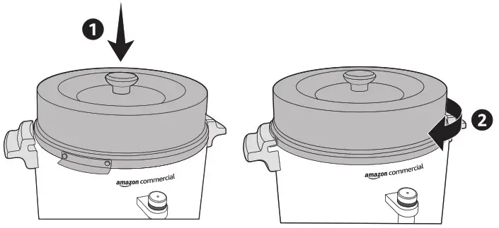 amazon commercial B08P5HKZ18 60 Cup Aluminum Coffee Urn - oparation 2